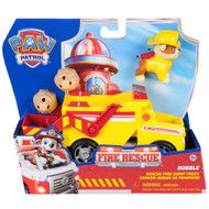 Paw Patrol Fire Rescue Rubble Dump Truck Vehicle with Action Figure & Launcher