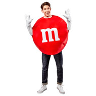 Rubies Mens Red M&M Candy Halloween Costume One Size Fits Most
