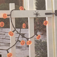 20 Orange LED Pumpkin Lights Halloween String Light Set