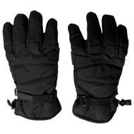 Nordic Track Mens Insulated Solid Black Water Reistant Snow & Ski Gloves