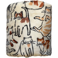 The Big One Oversized Plush Patched Kitty Cats Throw Blanket - 5ft x 6ft