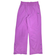 Puma Womens Purple Light Weight Ripstop Wide Leg Athletic Pants