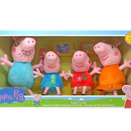 Just Play Peppa Pig Family Fun Plush Stuffed Animal 4 Pack, Peppa George & More