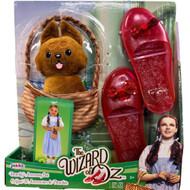 Wizard of Oz Girls Dorothy Costume Accessory Set Shoes Toto & Basket One Size