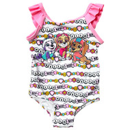 Infant & Toddler Girls Pink 1pc Paw Patrol BFF 1-Piece Swimming Suit