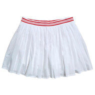 Avia Womens White Pleated Athletic Tennis Skirt with Attached Shorts