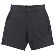Lee Mens Gray Relaxed Fit Utility Shorts 8" Inseam