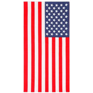 Americana USA Flag Plush Cotton Beach Towel 30x60 inch, Red White & Blue