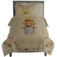Disney Big One Winnie the Pooh Kids Full Queen Bed Reversible Comforter Sham Set