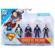 DC Comics Superman Heroes Vs. Villains 5-Pack, 3-inch Action Figure Playset