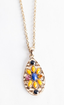 RAINBOW DAISY PENDANT