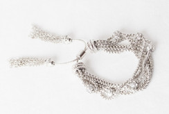 WHISPER TASSEL MULTY-ROW CHAIN BRACELET