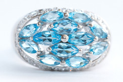 BLUE LAGOON TOPAZ RING