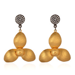 VINTAGE GOLD BLOSSOM DROPS