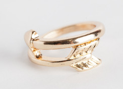 GOLD ARROW MIDI-RING
