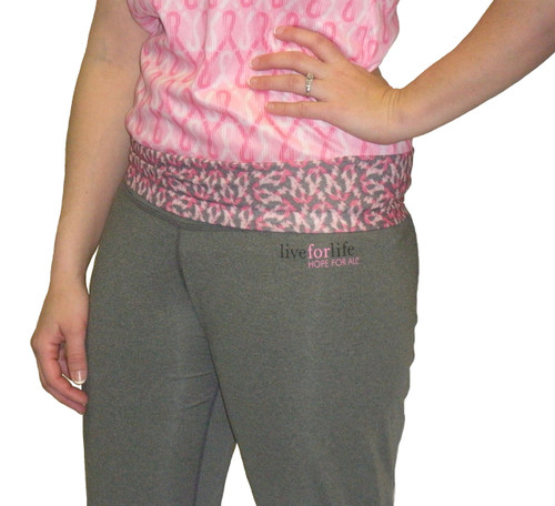 Breast Cancer Awareness Flare Yoga Pant by Live for Life