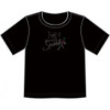 Cancer Support Fight with Sparkle T-Shirt by Live for Life in black done in silver glitz while the "L" in Sparkle is done in mutiple colored glitz
