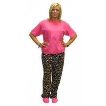 Cancer Awareness black background with Multi-Colored Ribbon Sleep Pant by Live for Life