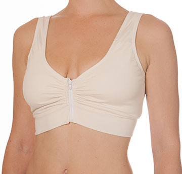 zipper front closure bras