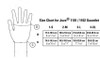 Juzo Basic Series Gauntlet with Thumb Stub Size chart