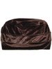 Velvet 3 Seam Turban by Hats with Heart - Chocolate
