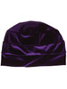 Velvet 3 Seam Turban by Hats with Heart - Deep Purple