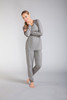 Ambience Pajama Set  in a light grey mélange fabric by Amoena