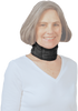 Cervical Collar Tribute Custom Night Compression Garment in black is created for clients who have thickened tissue due to radiation and/or post-surgical scarring. The collar is designed to fit contours of the neck. Standard hook and loop closure makes donning easy