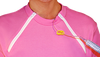 Women's Pink Long Sleeve Port Accessible Chemotherapy Shirt