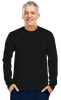 Men's Black Port-Accessible Long Sleeve Chemo Shirt by Comfy Chemo 