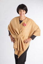 Camel Fleece Chemo Wrap by Wrapped in Love