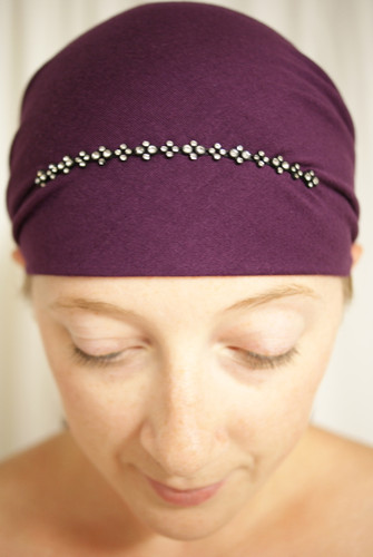  Delicate Rhinestone Pre-Tied Head Scarf in assorted colors by Sparkle my head scarves 