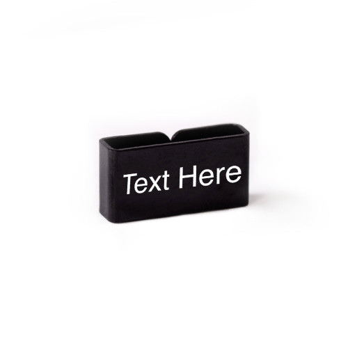 MyID Sleek Slider Custom Text - Fits MyID Sleek Bracelet by ENDEVR - black