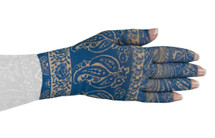 Lymphedivas Compression Glove Blue Bandit Pattern