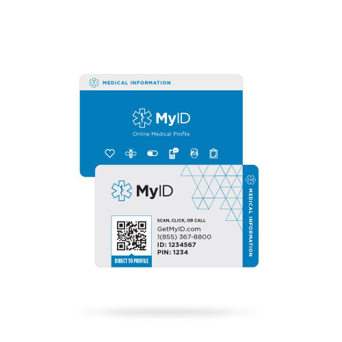 MyID Wallet Card by ENDEVR - Medical ID Card 