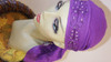 ABonita Scarf by Bonita - Chemo Scarf in purple with Sequins & Embroidery