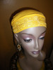 ABonita Scarf by Bonita - Chemo Scarf in Canary Yellow with Sequins & Embroidery