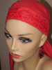 ABonita Scarf by Bonita - Chemo Scarf in Red with Sequins & Embroidery