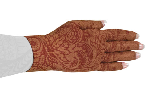 Lymphedivas Compression Glove Bodhi Mocha Pattern