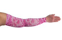 Lymphedivas 20-30mmHg or 30-40mmHg medical Compression Arm Sleeve Camouflage Pink Pattern