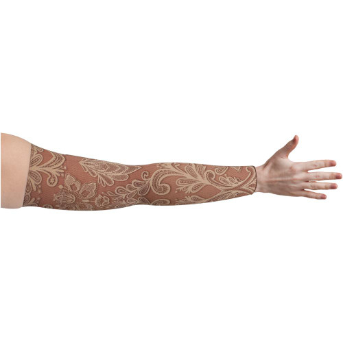 Compression Arm Sleeve for lymphedema by Lymphedivas in Grace Pattern