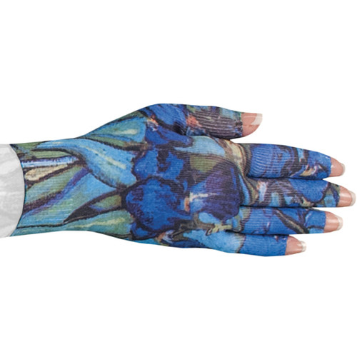 Lymphedivas Compression Glove - Irises Pattern