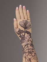 Lymphedivas Compression Glove - Magnolia Pattern