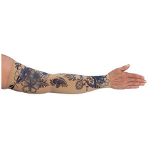 Lymphedivas Compression Sleeve for lymphedema in Serenity pattern