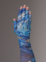Lymphedivas Compression Glove -Starry Night Pattern