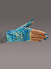 Lymphedivas Compression Gauntlet for lymphedema in Starry Night pattern