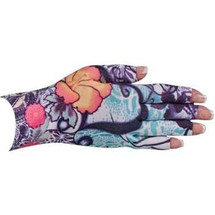 Lymphedivas Compression Glove -Tattoo Blossom Pattern