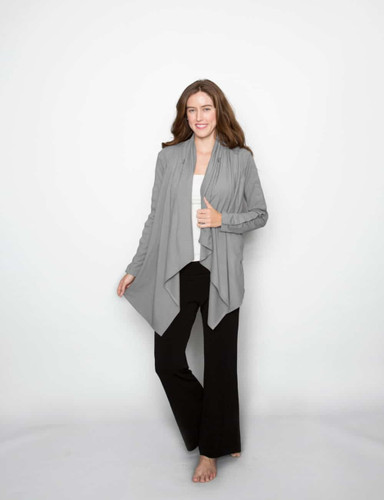 Drain Management/PICC Line Access - Heal With Style Wrap Cardigan by Eva and Eileen