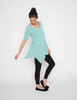 Drain Management- Heal With Style Laid Back Lounge Shirt by Eva and Eileen in Icy Teal