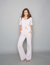 Sweats No More Lounge Pants by Heal With Style in Silver Peony